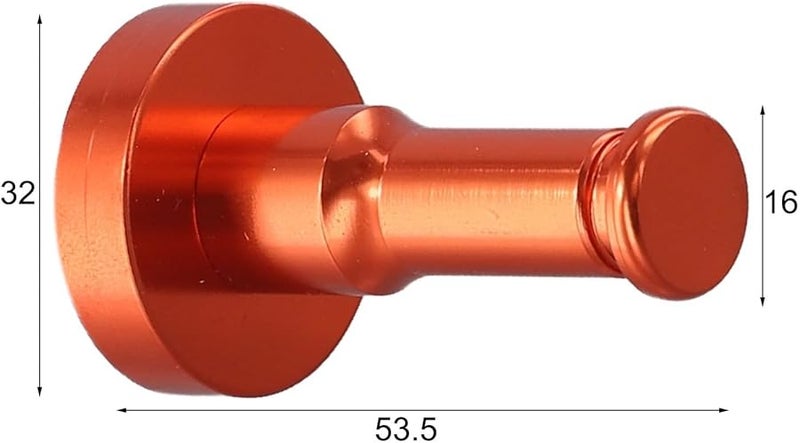 Orange Aluminum Bathroom Wall Hook Rustproof Space Saving Hanger For Any Room - Image 5