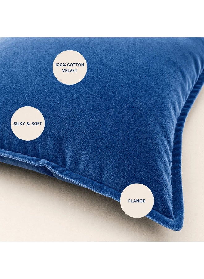 Space Embrace Velvet Cushion Cover, Square Decorative Pillow for Sofa, Bed - Image 2