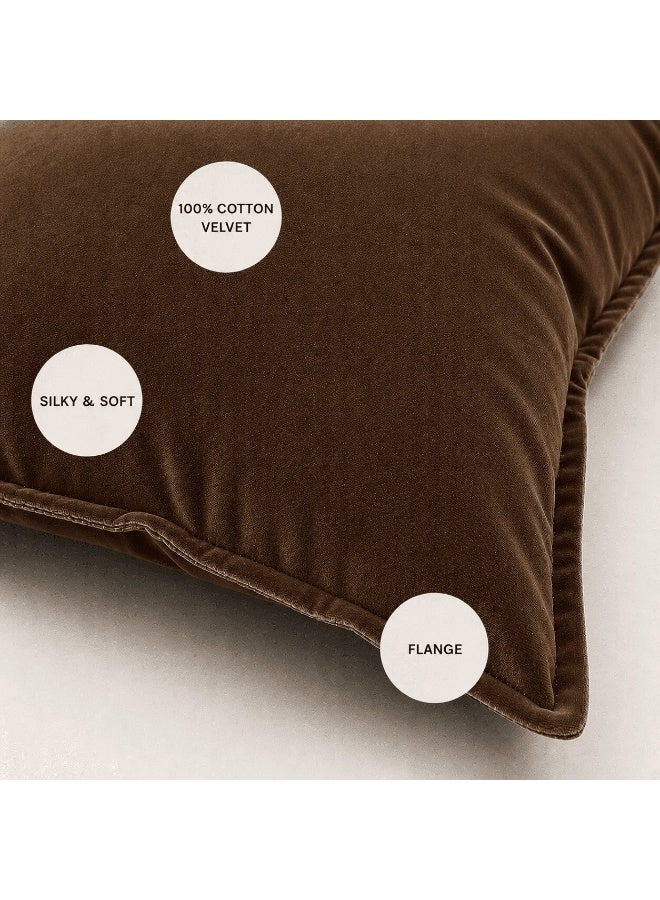 Space Embrace Velvet Cushion Cover, Square Decorative Pillow for Sofa, Bed - Image 2