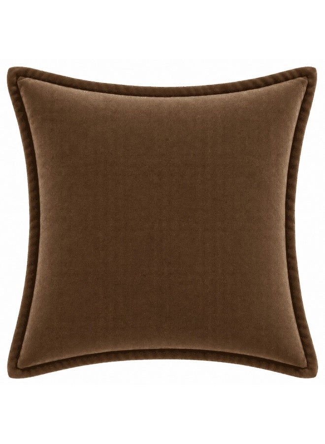 Space Embrace Velvet Cushion Cover, Square Decorative Pillow for Sofa, Bed - Image 1