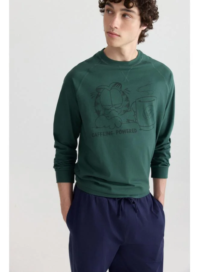 Springfield  Garfield long pyjamas with plaid trousers for Men | Best Price UAE