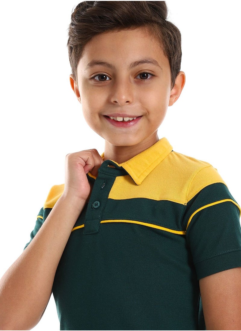 Caesar Boys Collared Neck Polo Shirt  - Image 3