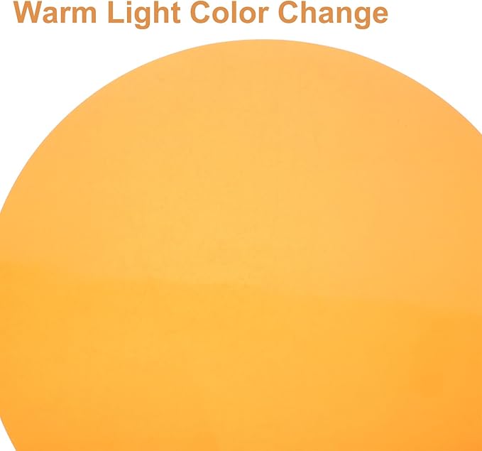 15pcs Ambient Lighting Tint Circles - 60mm Light Blocking Gel Discs - Color Correction Film Sheets - Adhesive Diffuser Filters for Mood Lighting Decor Orange Orange - Image 3