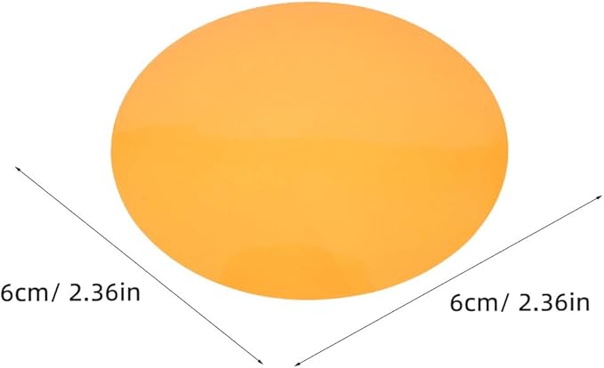 15pcs Ambient Lighting Tint Circles - 60mm Light Blocking Gel Discs - Color Correction Film Sheets - Adhesive Diffuser Filters for Mood Lighting Decor Orange Orange - Image 2