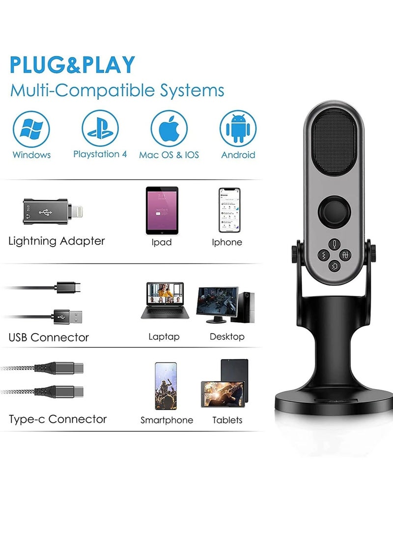 Jmary MC-PW7 Professional USB Microphone for Podcast live Streaming - Image 1