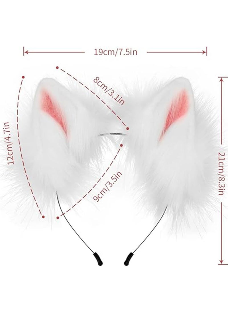 TAPIT - Cosplay Faux Fur Cat Ears and Wolf Fox Tail Costume Kids Women Costume Set for Cosplay Party - Image 1