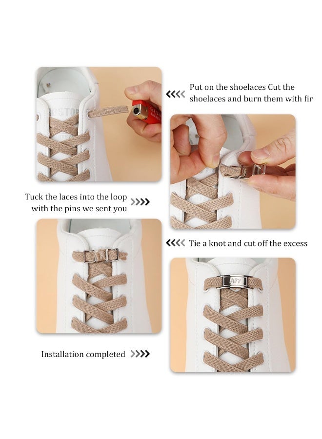 موردلي 10 قطع من أربطة الأحذية المعدنية، أبازيم، أحذية رياضية للأطفال والكبار، إكسسوارات تزيين أربطة الأحذية "اصنعها بنفسك" - Image 5