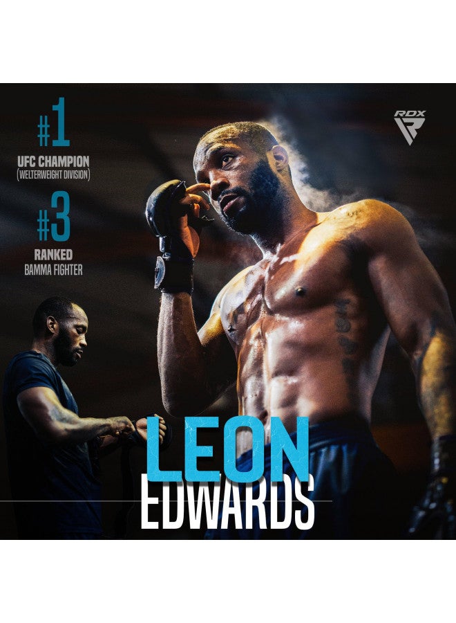 Rdx قفازات RDX MMA للملاكمة والتدريب، قفازات فنون القتال المفتوحة للرجال والنساء، دعم المعصم من جلد مايا، قفازات قتال في cage، رياضات القتال، تدريب الملاكمة، موياي تاي، حقيبة الضرب، كيك بوكسينغ - Image 2