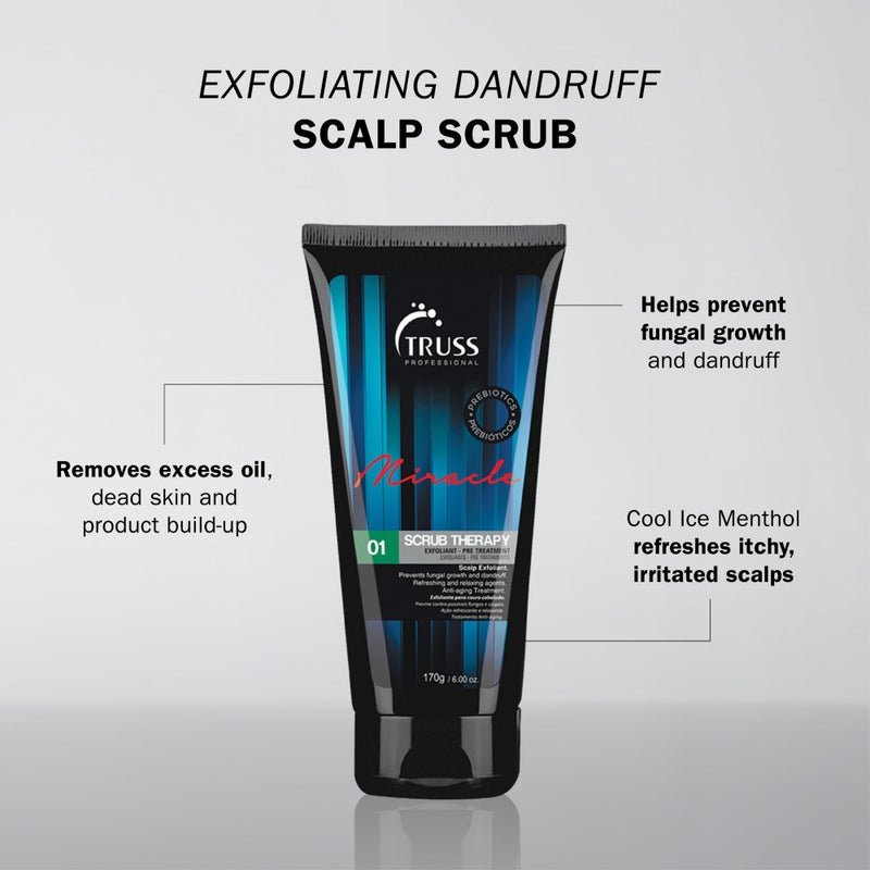 TRUSS Scrub Therapy Scalp Exfoliant Treatment - Anti Dandruff Treatment For Dry, Itchy & Flaky Scalp - Antibacterial Exfoliator - Image 2