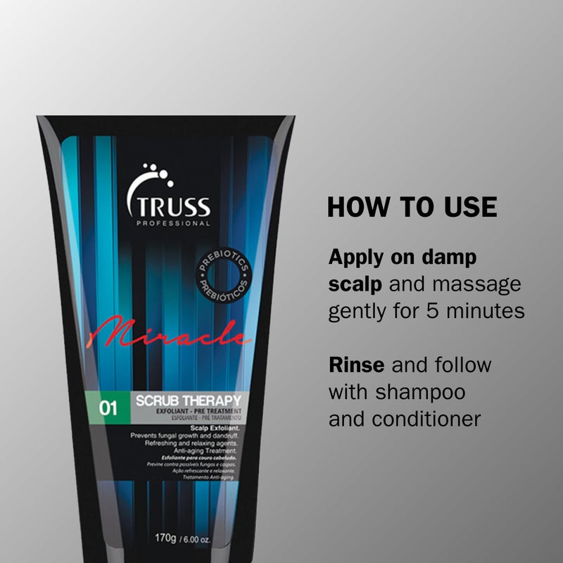 TRUSS Scrub Therapy Scalp Exfoliant Treatment - Anti Dandruff Treatment For Dry, Itchy & Flaky Scalp - Antibacterial Exfoliator - Image 4