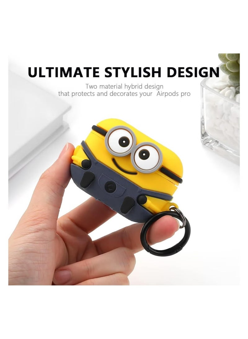 Case Soft Silicone Shockproof Cover for Apple Airpods 4 New 3D Cute Cartoon Creative Fun Case Skin with Keychain Design  - Image 2