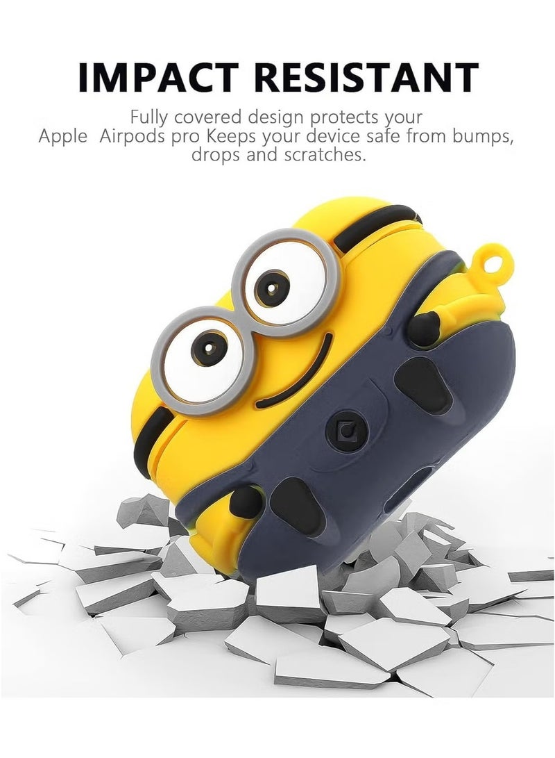 Case Soft Silicone Shockproof Cover for Apple Airpods 4 New 3D Cute Cartoon Creative Fun Case Skin with Keychain Design  - Image 3