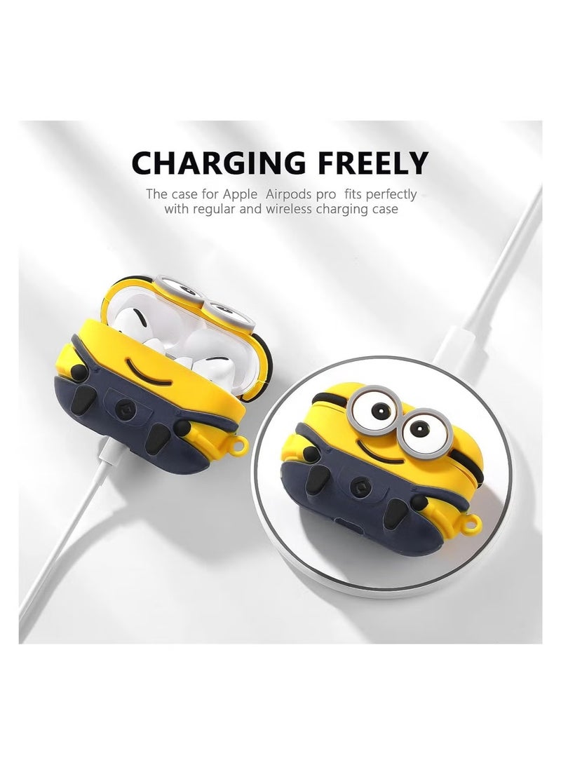 Case Soft Silicone Shockproof Cover for Apple Airpods 4 New 3D Cute Cartoon Creative Fun Case Skin with Keychain Design  - Image 4