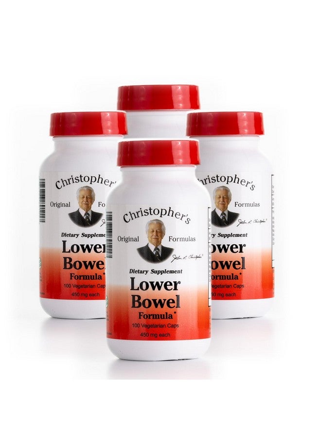 Christopher's Original Formulas Lower Bowel Cleanse Formula Capsules - Herbal Laxative Colon Cleanse and Gut Cleanse 100 ct. - Pack of 4 - Image 1