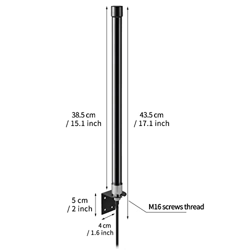 eifagur 10dBi Long Range Dual Band WiFi 2.4GHz 5GHz Fiberglass Antenna for WiFi Router PCI-E Network Card Repeater Wireless Reolink Security IP Camera Netgear TP-Link ASUS WiFi6 Router, Eifagur - Image 2