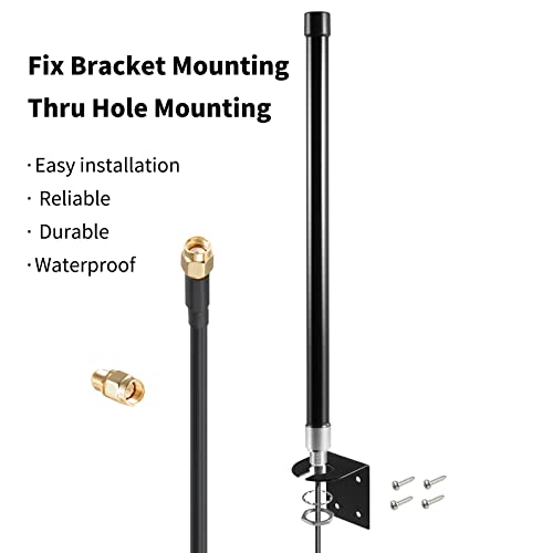 eifagur 10dBi Long Range Dual Band WiFi 2.4GHz 5GHz Fiberglass Antenna for WiFi Router PCI-E Network Card Repeater Wireless Reolink Security IP Camera Netgear TP-Link ASUS WiFi6 Router, Eifagur - Image 3