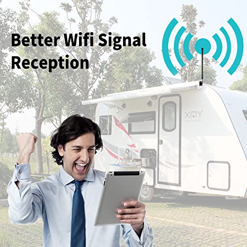 eifagur 10dBi Long Range Dual Band WiFi 2.4GHz 5GHz Fiberglass Antenna for WiFi Router PCI-E Network Card Repeater Wireless Reolink Security IP Camera Netgear TP-Link ASUS WiFi6 Router, Eifagur - Image 4