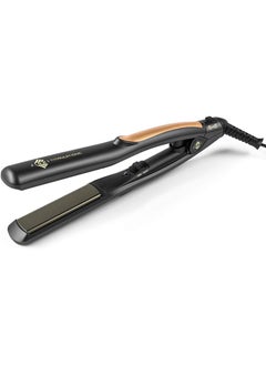 JINRI Jinri Hair Straightener with Titanium Plates 08 inch Flat IronPerfect Travel Size Hair Straightener Dual Voltage Black Color 