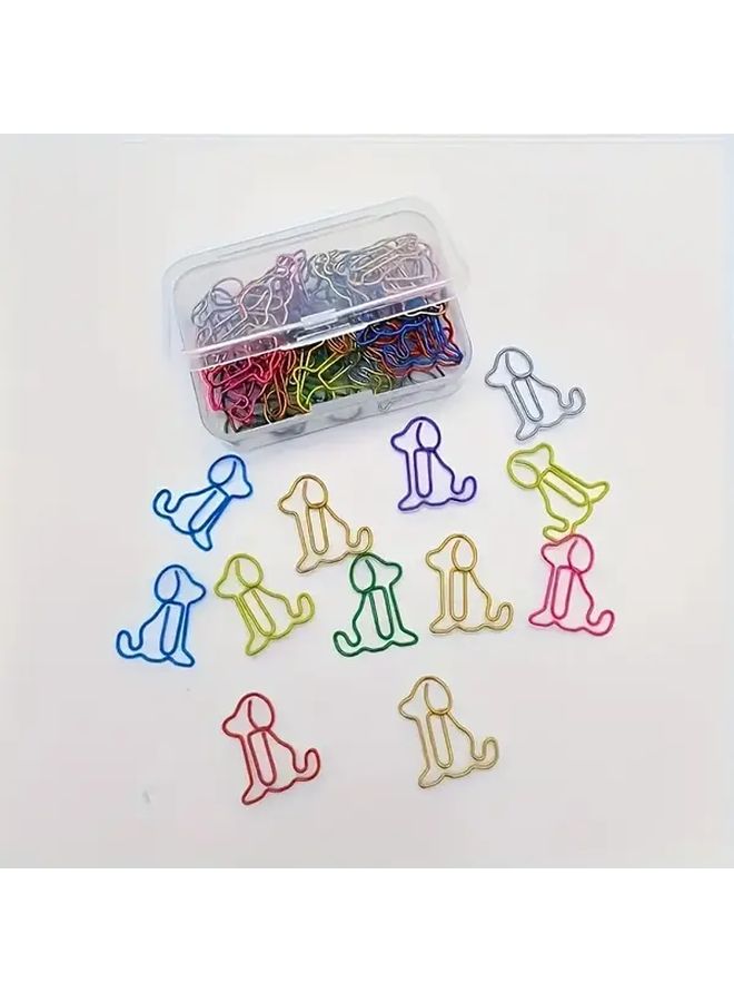 30pcs Color Coded Dog Breed Metal Paper Clips For School Office Supplies Gift - Image 1