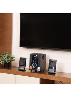 Olsenmark High Power 2.1 Multimedia Speaker Omms1169 Usb Sd Fm Bluetooth Function With Led Display 5000W Pmp0 Speaker Unit Perfect For Home Party White  - Image 3