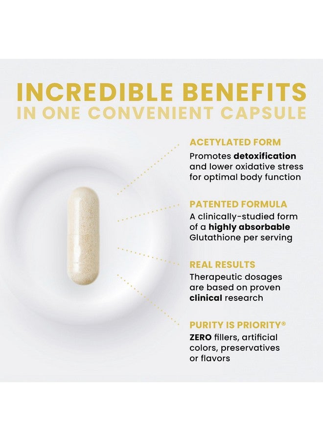 Pure Therapro Rx S-Acetyl Glutathione GOLD - 120 Acid Resistant Capsules | 100mg Per Capsule | Patented Acetylated Form of Glutathione (Emothion) | 2-4 Month Supply | ZERO Fillers or Flow Agents | Pharmaceutical Grade - Image 4