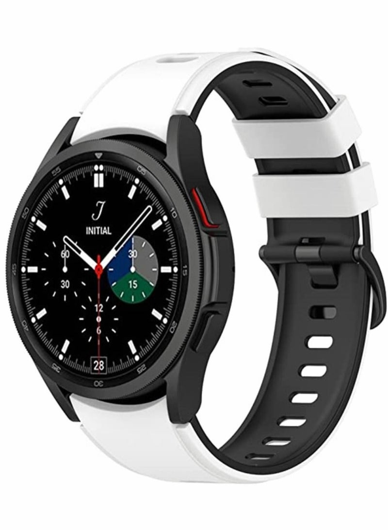 Captaintech Sports Strap Compatible with Samsung Galaxy Watch 5 pro 45mm Watch 4 Classic 42mm 46mm band No Gaps Soft Silicone Replacement Straps for Galaxy Watch 5 4 40mm 44mm WristBand - Image 1