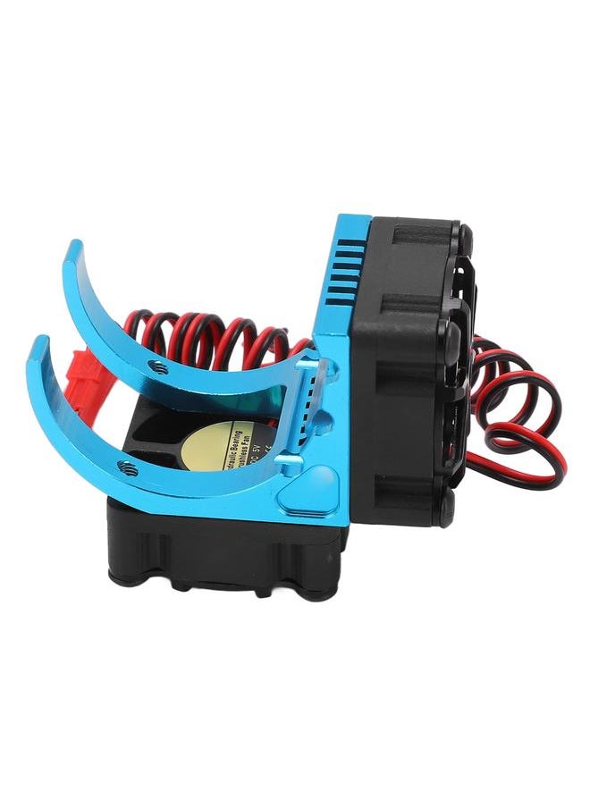 Thoraya RC Motor Heatsink Cooling Fan with Dual Fans For 550 3650 3660 3670 3674 Motor 36mm Diameter Blue  - Image 4