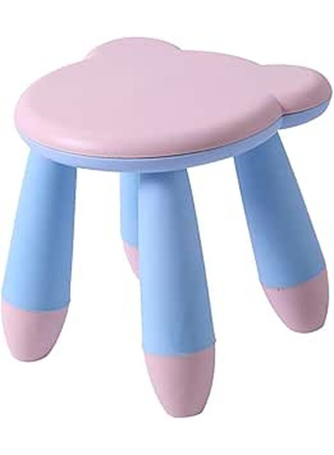 Thickened Anti Slip Plastic Cartoon Bear Stool Pink Cute Footstool For Home Kindergarten - Image 1