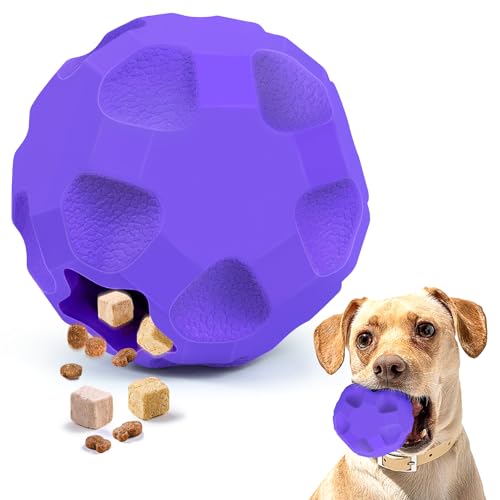 TROUSKAIG Durable Dog Balls, Dog Puzzle Toy for Boredom, Dogs Enrichment Toy, Interactive Treat Dispensing Balls for Large Dogs to Keep Them Busy - Image 1
