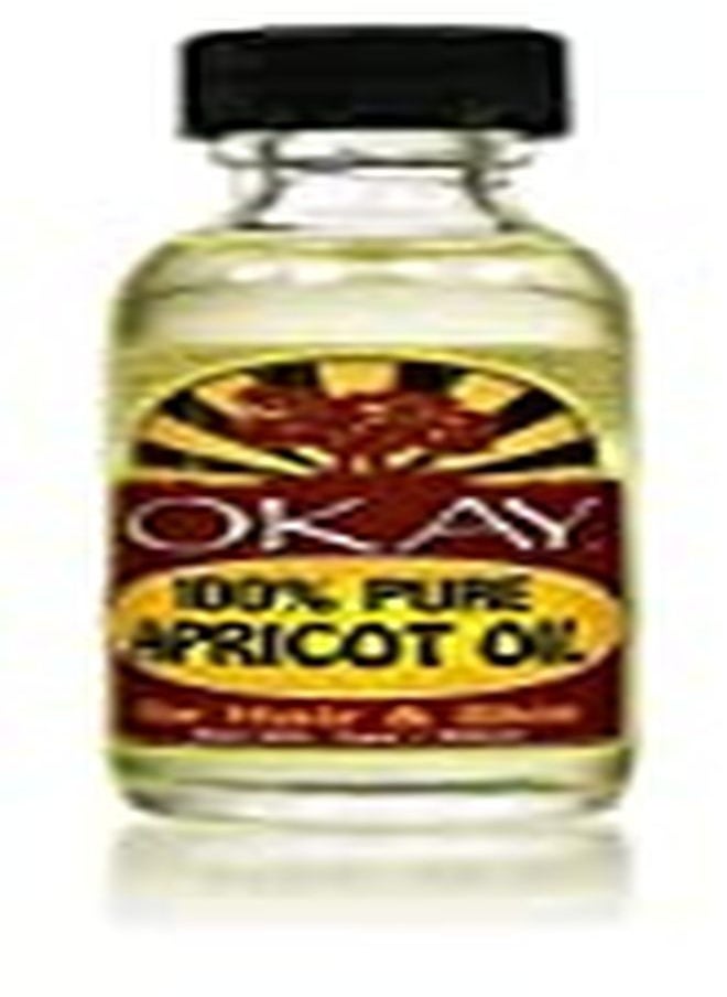 OKAY 100% Pure Apricot Oil ; For Hair And Skin ; High In Vitamins A & C ; Soothe And Heal ; Free Of Silicone & Paraben ; 1 Oz  - Image 3