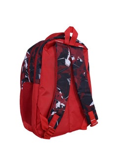 Kuber Industries Kuber Industries Marvel Spiderman Backpack|4 Compartment School Bags for Kids|Durable School Bags for Boy Travel,School with Zipper Closure (Red)  - Image 3