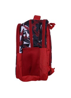 Kuber Industries Kuber Industries Marvel Spiderman Backpack|4 Compartment School Bags for Kids|Durable School Bags for Boy Travel,School with Zipper Closure (Red)  - Image 5