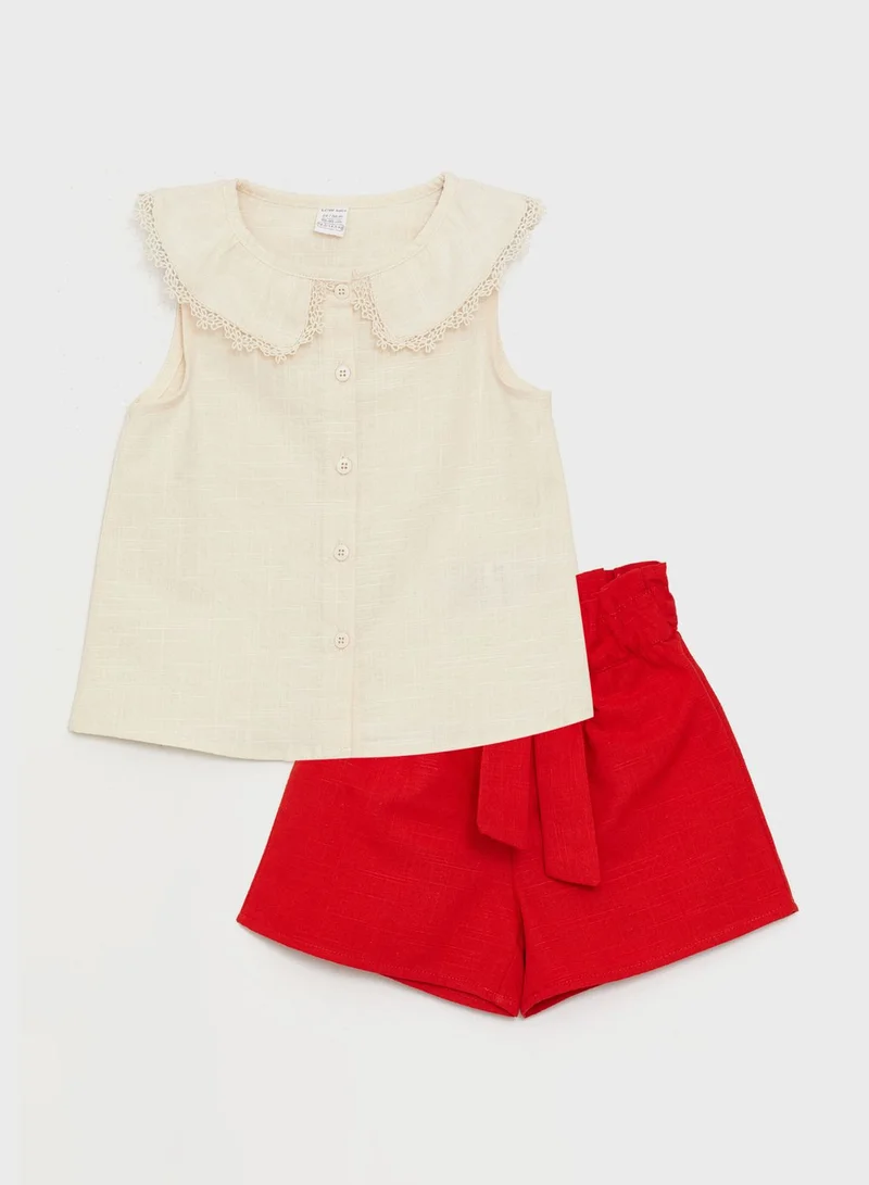 LC WAIKIKI Infant Essential Top & Shorts Set