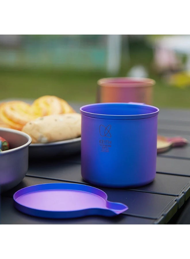 KEITH Titanium CC Colorful Mug Marine Blue, Double-Wall Titanium Coffee Mug 400ml Lightweight Thermal Cup - Image 3