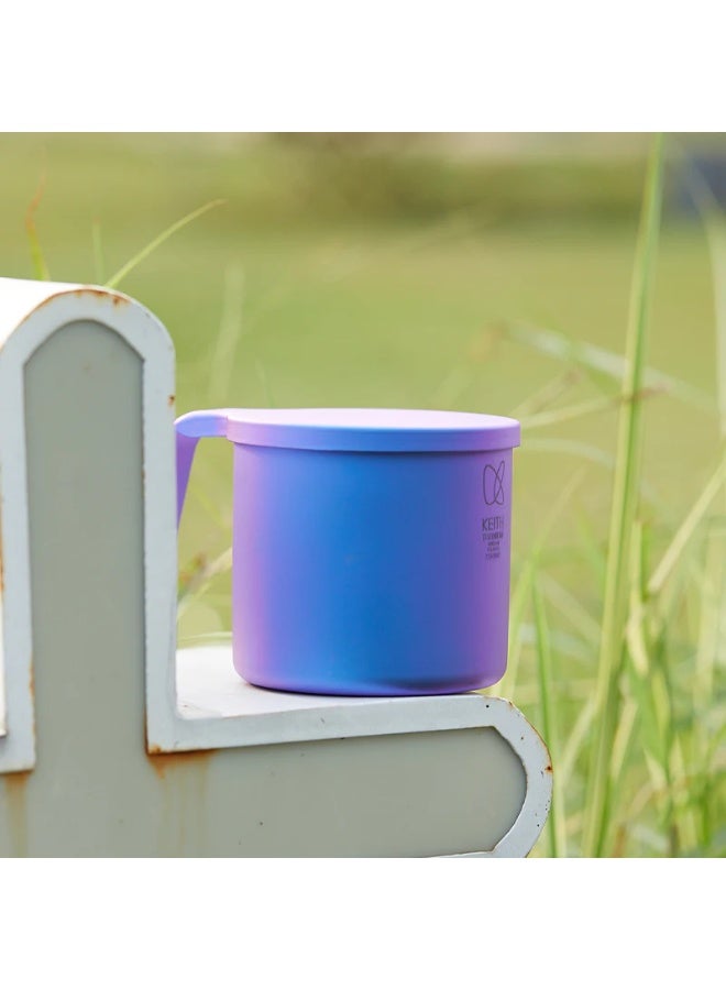 KEITH Titanium CC Colorful Mug Marine Blue, Double-Wall Titanium Coffee Mug 400ml Lightweight Thermal Cup - Image 4
