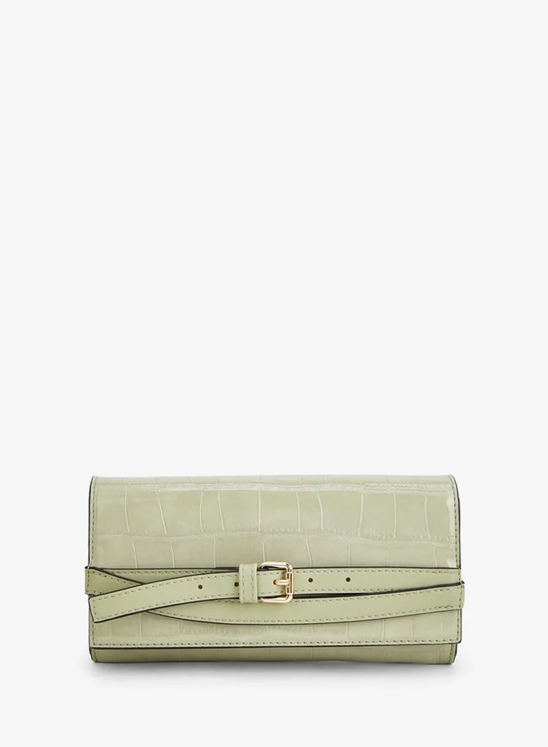 Textured Crossbody Bag With Detachable Strap