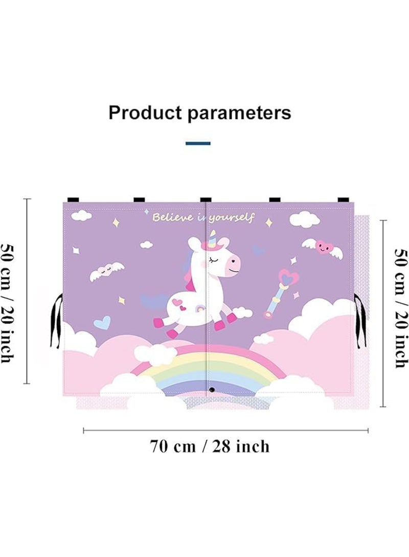 LIMOS Car Window Shades for Baby Double Layer Magnetic Car Sun UV Protection Curtain with Cute Patterns Full & Half Shade Options - Image 2