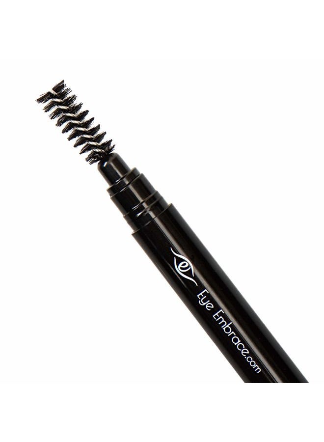 Eye Embrace Luna: Light Brown-Gray Eyebrow Pencil – Waterproof, Double-Ended Automatic Angled Tip & Spoolie Brush, Cruelty-Free - Image 5