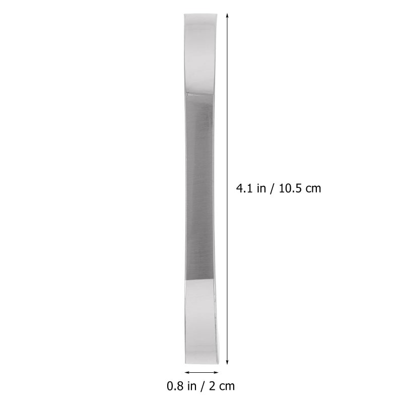 Silver Zinc Alloy Wardrobe Handles 10pcs Drawer Pulls 128mm Hole Spacing Modern Simple Style - Image 3