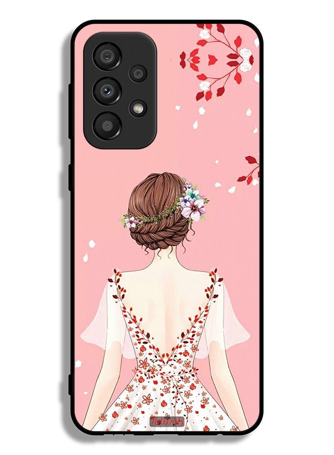 Tolwak غطاء واقي لهاتف سامسونج جالاكسي A33 5G بفن الفتاة الواقفة - Image 1