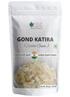 BLISS OF EARTH Gond Katira Organic Edible Tragacanth Gond For Laddu Making And Sweets 100g  - Image 1