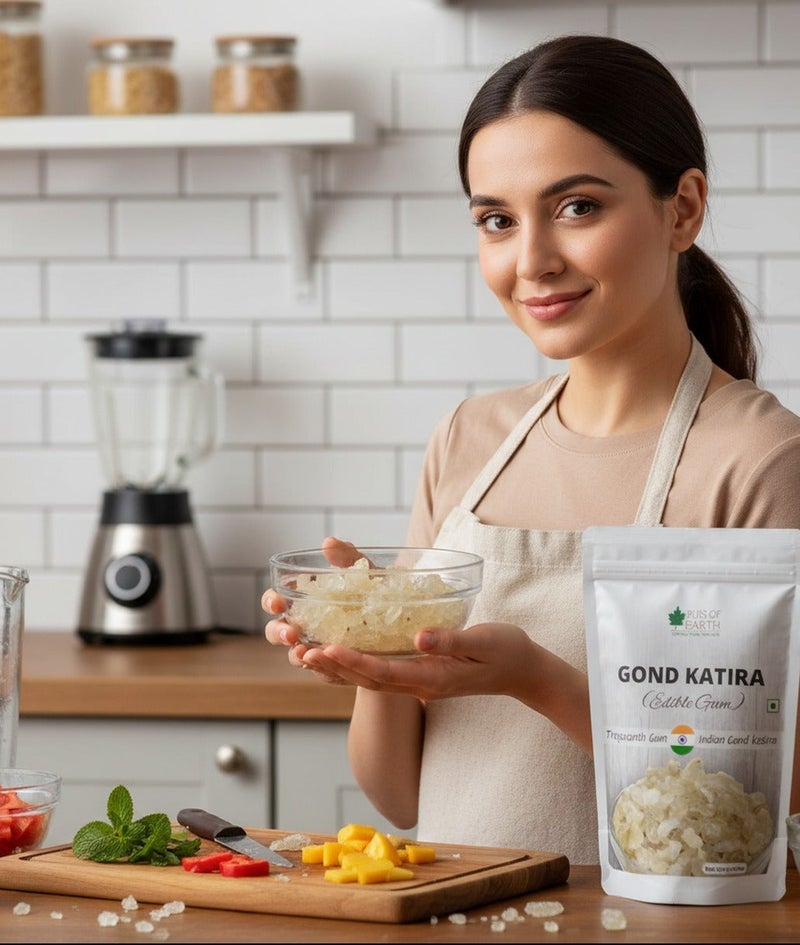 Bliss of Earth Premium Gond Katira AA Grade 100g, Tragacanth Gum, Natural Cooling Crystal For Summer Drinks, Falooda & Desserts - Image 4