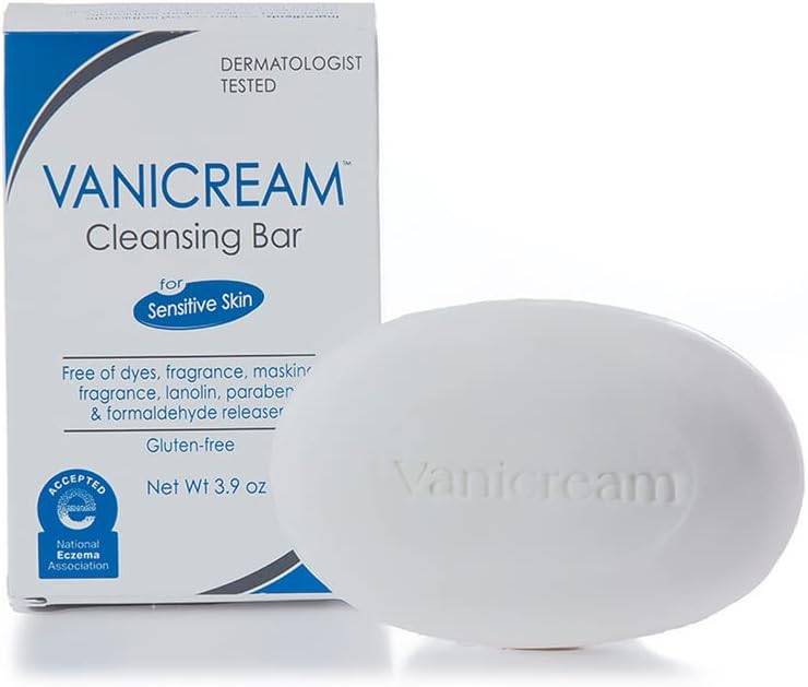 Vanicream Cleansing Bar for Sensitive Skin - Fragrance, Gluten, and Sulfate Free - 3.9 Ounce (Pack of 12) - Image 1