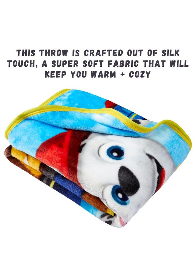 Franco Franco Paw Patrol Kids Bedding Super Soft Silk Touch Throw, 40 in x 50 in, (Official Licensed Product)  - Image 3