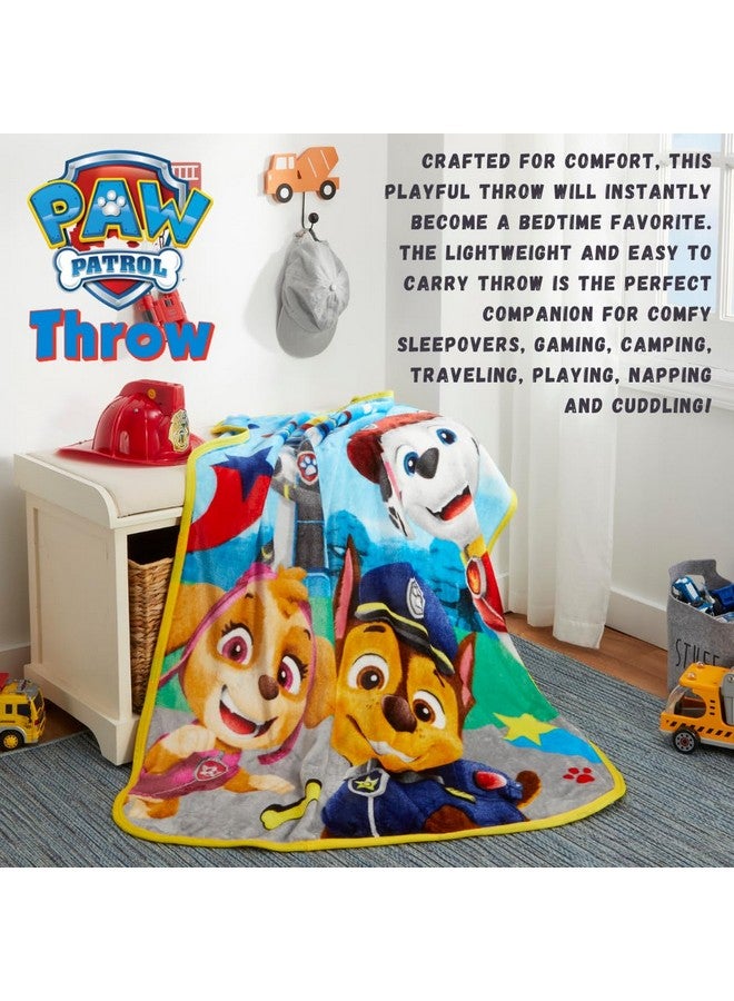 Franco Franco Paw Patrol Kids Bedding Super Soft Silk Touch Throw, 40 in x 50 in, (Official Licensed Product)  - Image 2