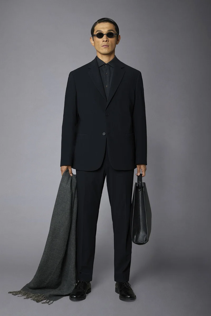 Men's single-breasted suit regular fit - Black