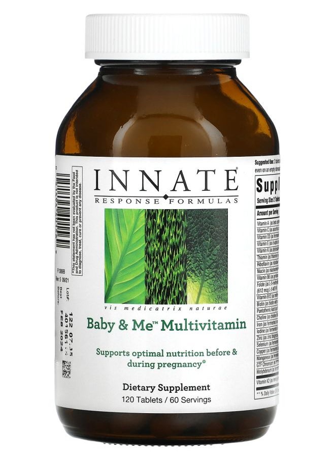 Innate Response Formulas Baby & Me Multivitamin 120 Tablets 
