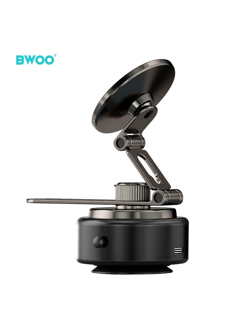 BWOO 360°Rotating Electric Vacuum Magnetic Suction Phone Holder - Image 2