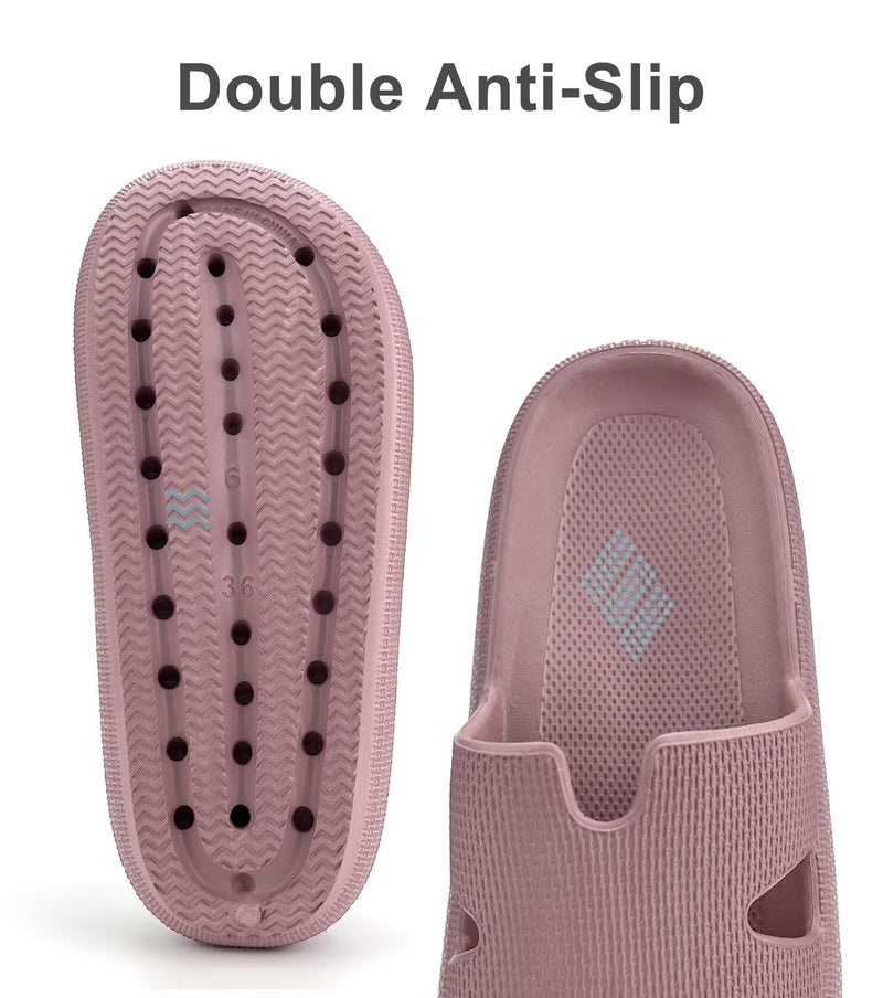 Haifago Cloud Pillow Sandals for Women Comfort Recovery Slides with Memory Foam, House Shower Slippers for Womens, Lightweight Thick Sole Indoor and Outdoor - Image 5