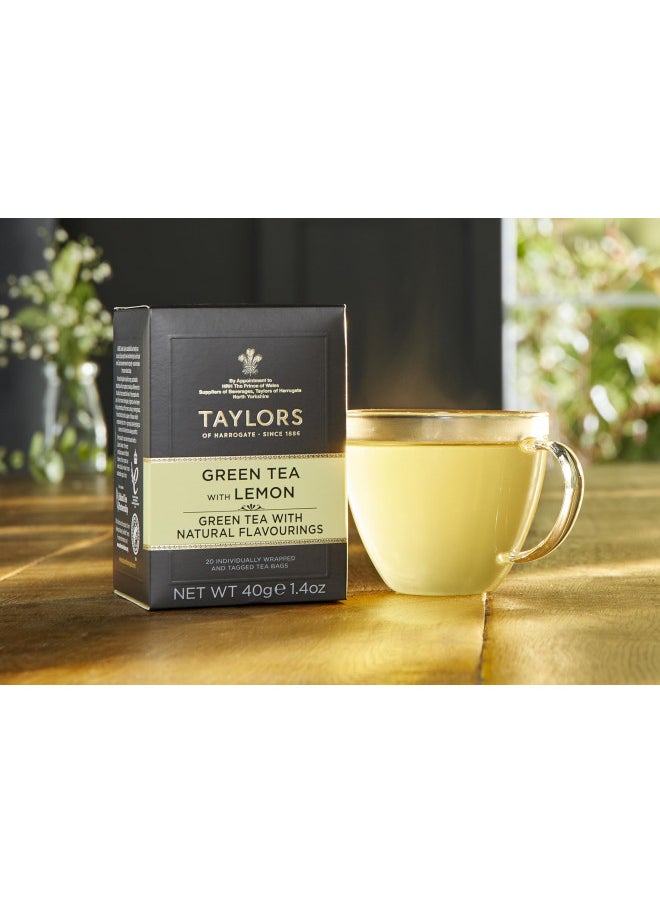 Taylors Of Harrogate Taylors of Harrogate Green Tea with Lemon, 20 Count (Pack of 1)  - Image 3